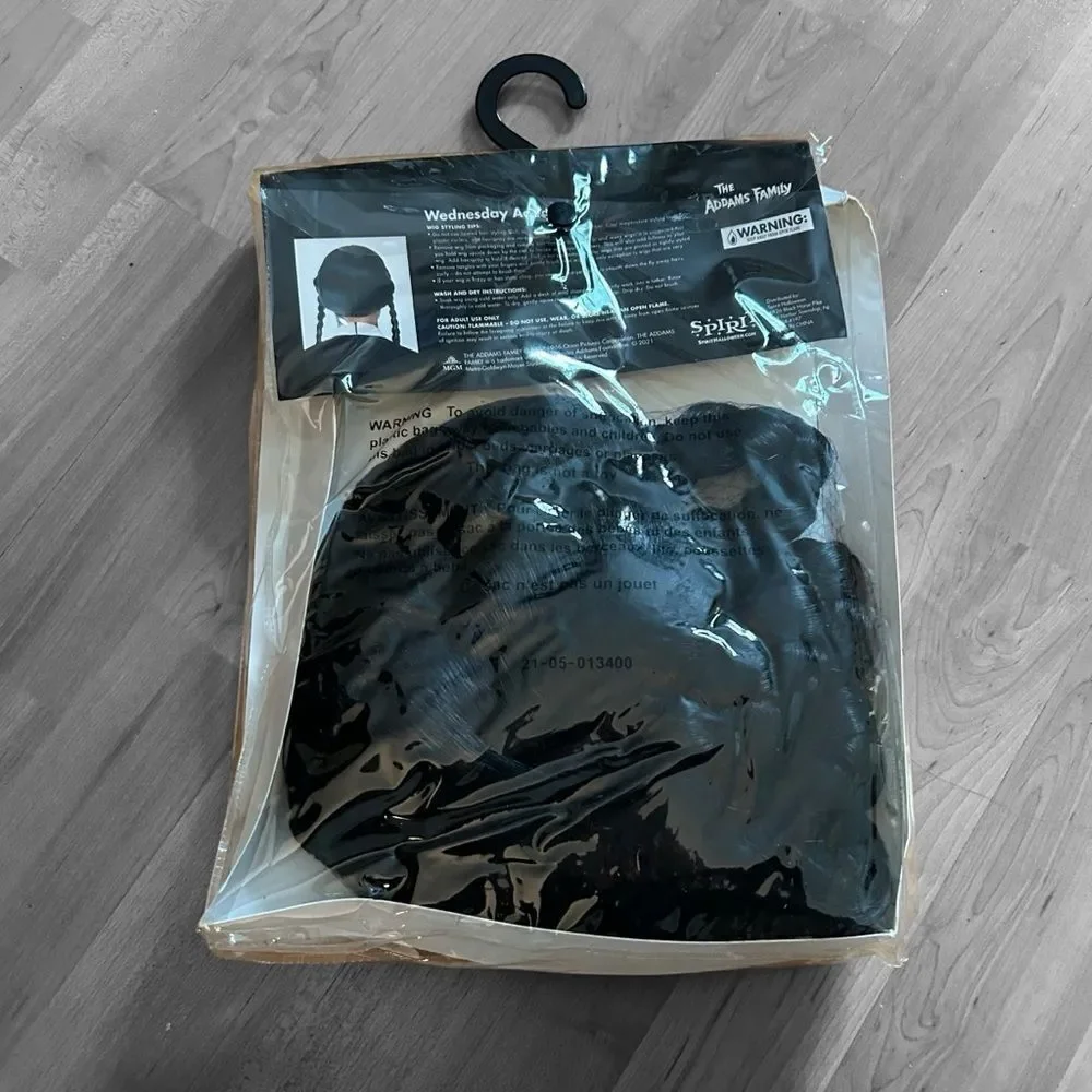 Wednesday Addams Addams Family Adult Halloween Braided Wig New In Package